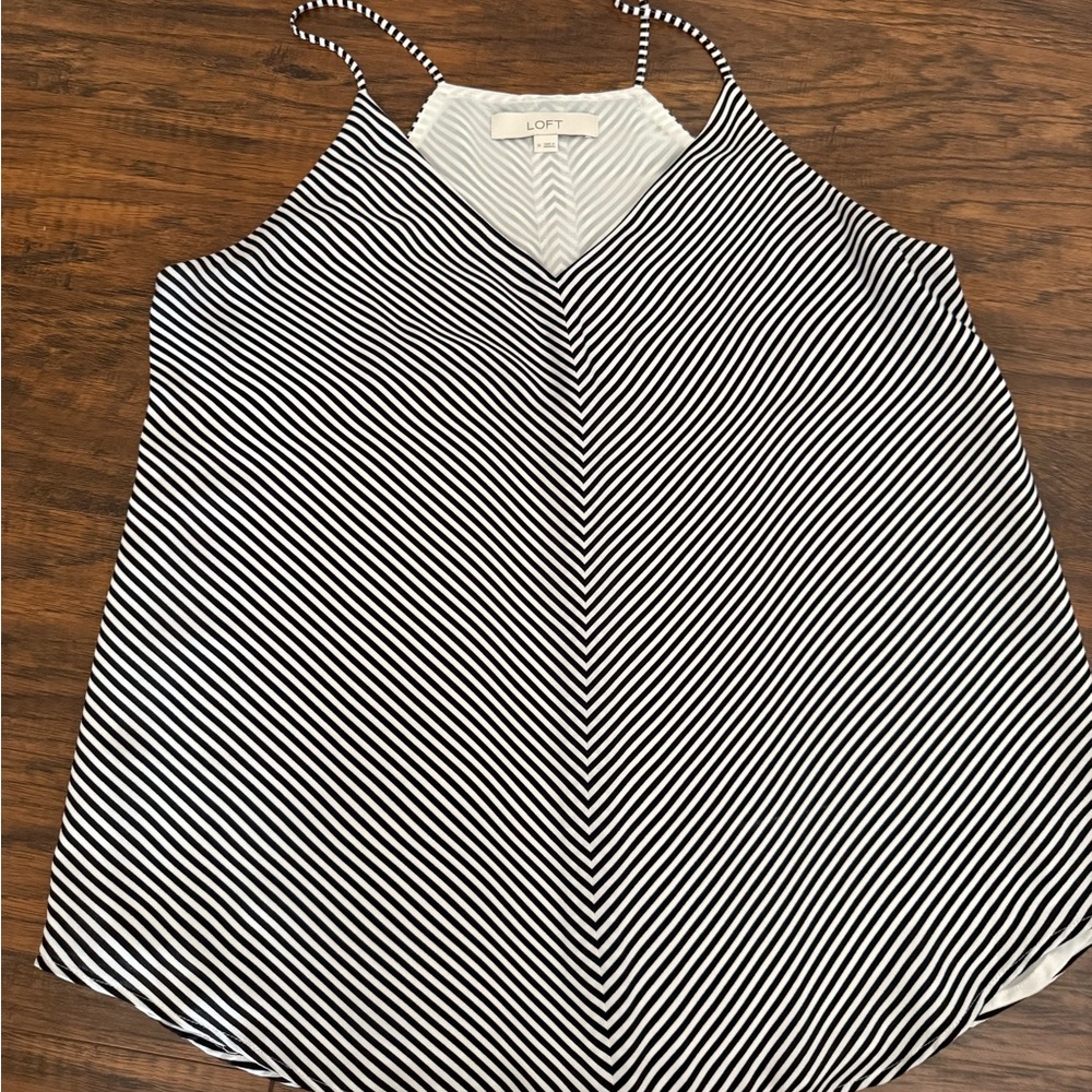 LOFT Monochrome Striped Camisole